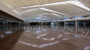 Photo 1: The "tent ceiling" side of the room