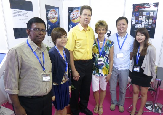 Entertainment Technology Asia staff with Pat and Brenda